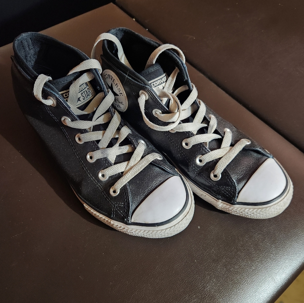 Leather converse